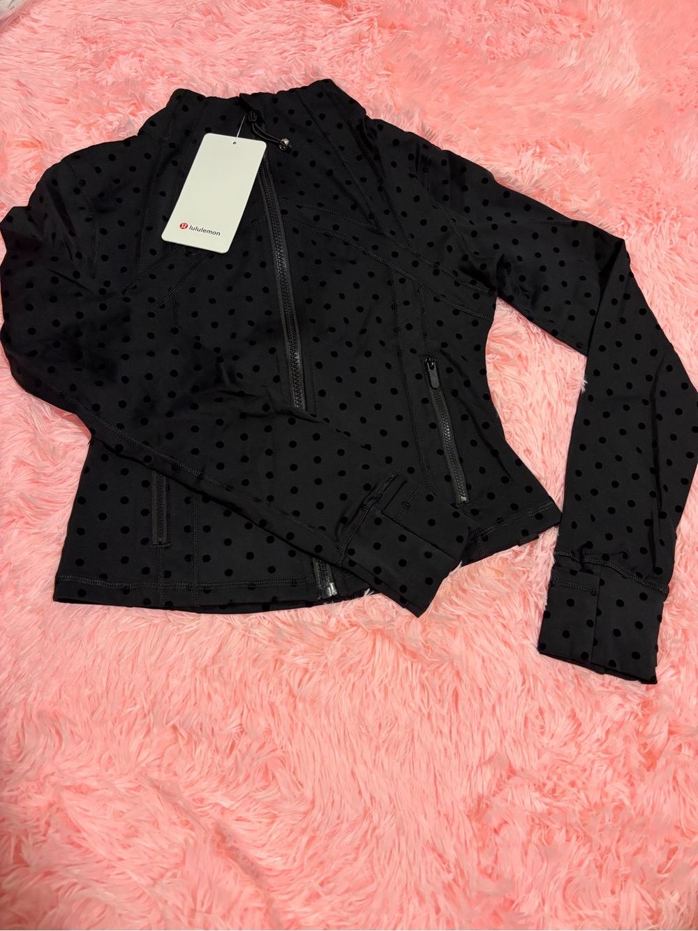 lululemon Define Jacket *Black Polka Dot